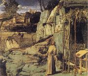 BELLINI, Giovanni St Francis in the Wilderness
